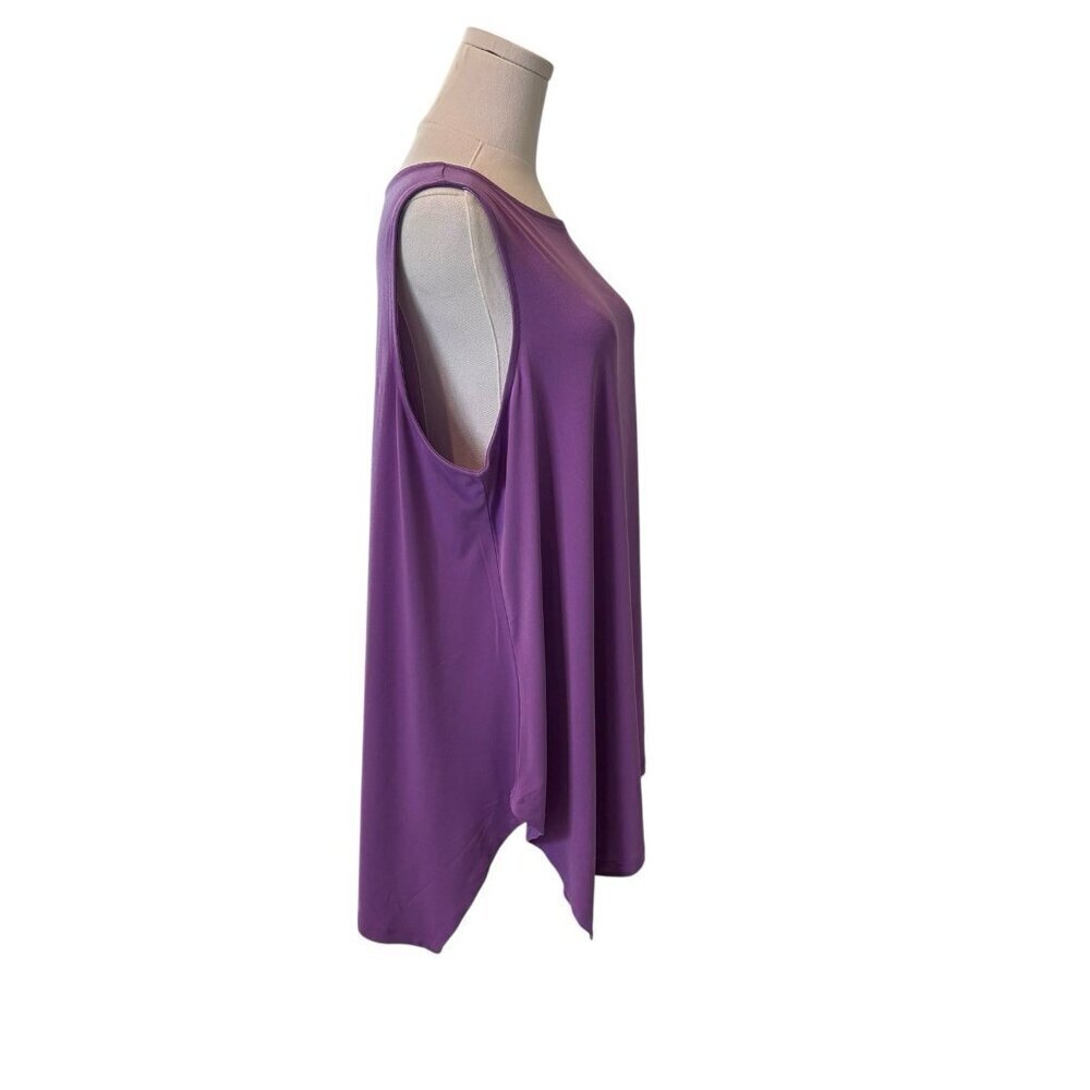 Susan Graver Women's XL Violet Purple Modern Essentials Sleeveless Stretchy Top - Picture 2 of 7
